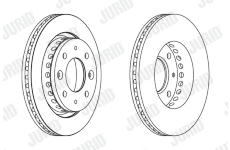 Brzdový kotouč JURID 563087JC