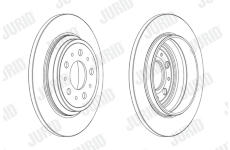 Brzdový kotouč JURID 563090JC