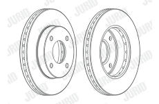 Brzdový kotouč JURID 563107JC