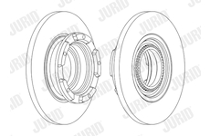 Brzdový kotouč JURID 563126J
