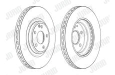 Brzdový kotouč JURID 563163JC