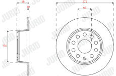 Brzdový kotouč JURID 563293JC