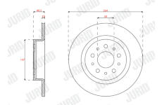 Brzdový kotouč JURID 563296JC