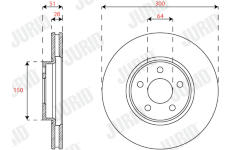 Brzdový kotouč JURID 563313JC