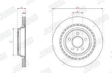 Brzdový kotouč JURID 563348JC