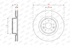 Brzdový kotouč JURID 563351JC-1