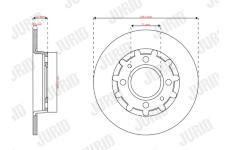 Brzdový kotouč JURID 563364JC