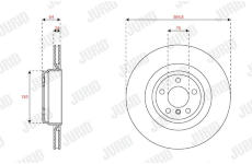 Brzdový kotouč JURID 563515JC-1