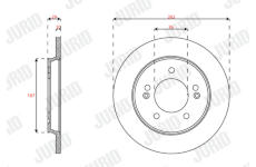 Brzdový kotouč JURID 563592JC