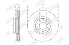 Brzdový kotouč JURID 563625JC