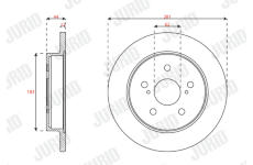 Brzdový kotouč JURID 563628JC
