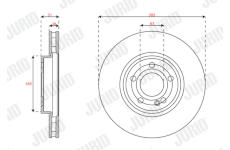 Brzdový kotouč JURID 563637JC