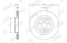 Brzdový kotouč JURID 563639JC