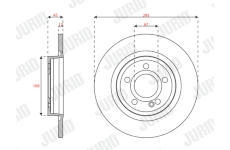 Brzdový kotouč JURID 563674JC