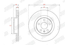 Brzdový kotouč JURID 563679JC
