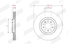 Brzdový kotouč JURID 563683JC-1