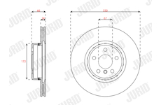 Brzdový kotouč JURID 563693JVC-1