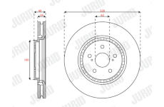 Brzdový kotouč JURID 563707JC