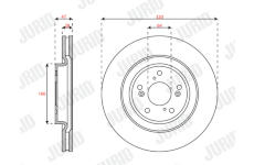 Brzdový kotouč JURID 563713JC