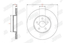 Brzdový kotouč JURID 563745JC