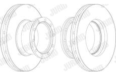 Brzdový kotouč JURID 567113J