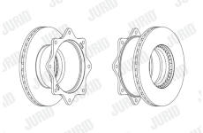 Brzdový kotouč JURID 567114J