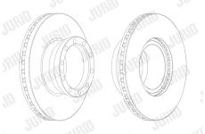 Brzdový kotouč JURID 567402J