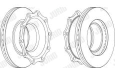Brzdový kotouč JURID 569000J
