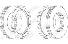 Brzdový kotouč JURID 569144J