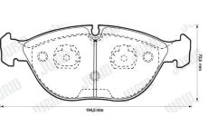 Sada brzdových destiček, kotoučová brzda JURID 571872JC