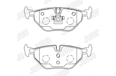 Sada brzdových destiček, kotoučová brzda JURID 571960J