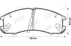 Sada brzdových destiček, kotoučová brzda JURID 572317J