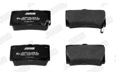 Sada brzdových destiček, kotoučová brzda JURID 572519J