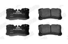 Sada brzdových destiček, kotoučová brzda JURID 572647J