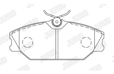 Sada brzdových destiček, kotoučová brzda JURID 573008J