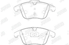 Sada brzdových destiček, kotoučová brzda JURID 573201D