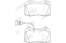 Sada brzdových destiček, kotoučová brzda JURID 573641J