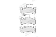 Sada brzdových destiček, kotoučová brzda JURID 573663J