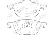 Sada brzdových destiček, kotoučová brzda JURID 573753J