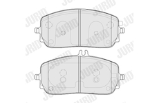 Sada brzdových destiček, kotoučová brzda JURID 573882J