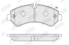 Sada brzdových destiček, kotoučová brzda JURID 573889J