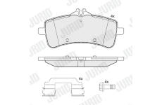 Sada brzdových destiček, kotoučová brzda JURID 574138J