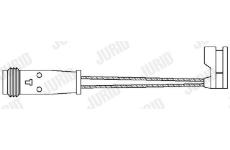 Vystrazny kontakt, opotrebeni oblozeni JURID 587047