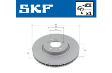 Brzdový kotúč SKF VKBD 81273 V1