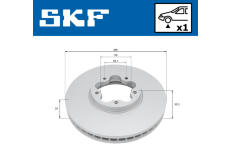 Brzdový kotúč SKF VKBD 81283 V1