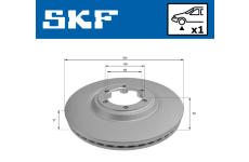Brzdový kotouč SKF VKBD 81293 V1