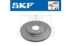 Brzdový kotouč SKF VKBD 81313 V1