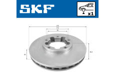 Brzdový kotúč SKF VKBD 81347 V1