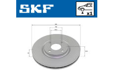 Brzdový kotúč SKF VKBD 81354 V1