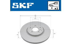 Brzdový kotúč SKF VKBD 81362 V1